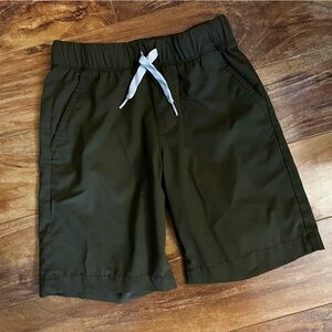 Boys Olive Green Performance Shorts